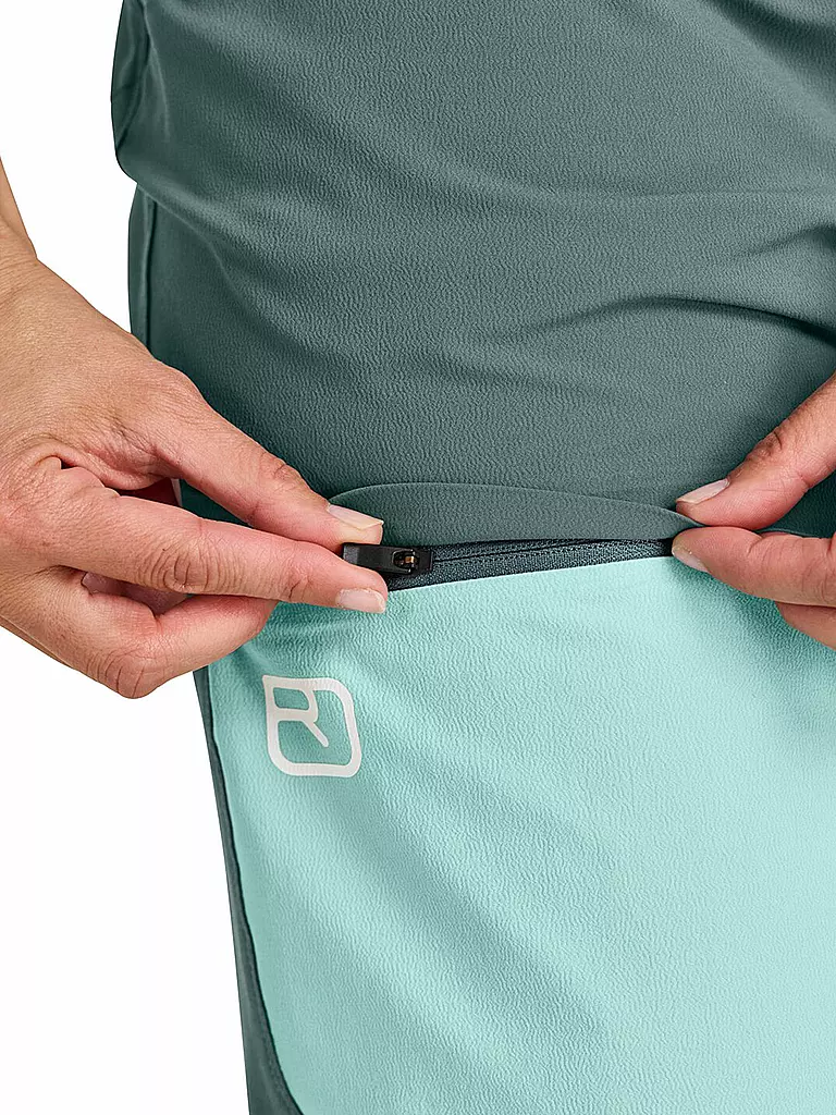 ORTOVOX | Damen Softshell Wanderhose Brenta | Pétrole