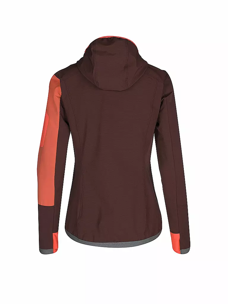 ORTOVOX | Damen Softshelljacke Berrino Hoodie | Rouge foncé