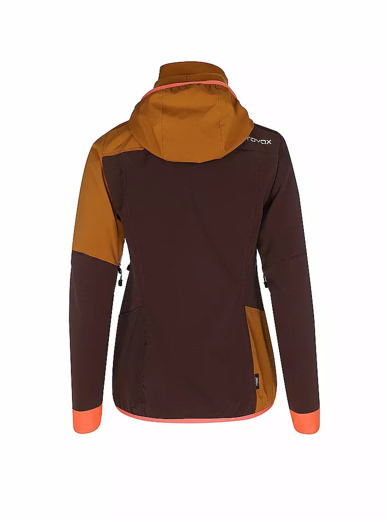 ORTOVOX | Damen Softshelljacke Col Becchei Hoodie | Rouge foncé