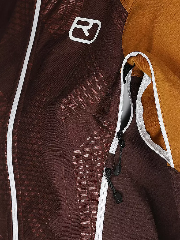 ORTOVOX | Damen Softshelljacke Col Becchei Hoodie | Rouge foncé