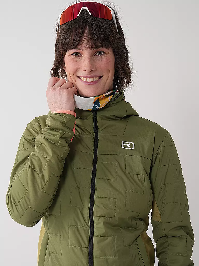 ORTOVOX | Damen Touren Isojacke Piz Badus SW Hoodie | Olive