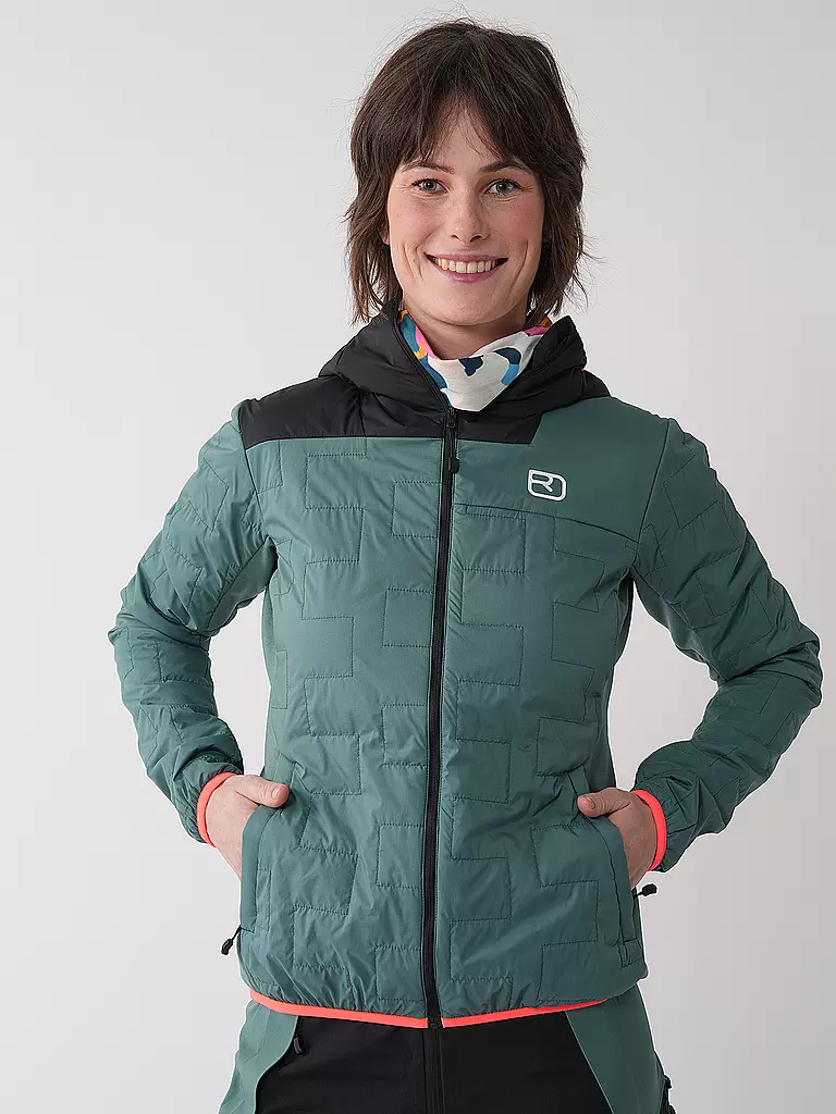 ORTOVOX | Damen Touren Isojacke Piz Badus SW Hoodie | Pétrole