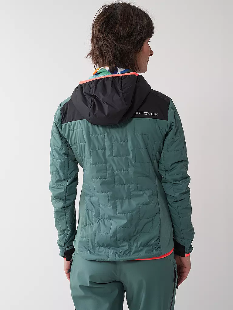 ORTOVOX | Damen Touren Isojacke Piz Badus SW Hoodie | Pétrole