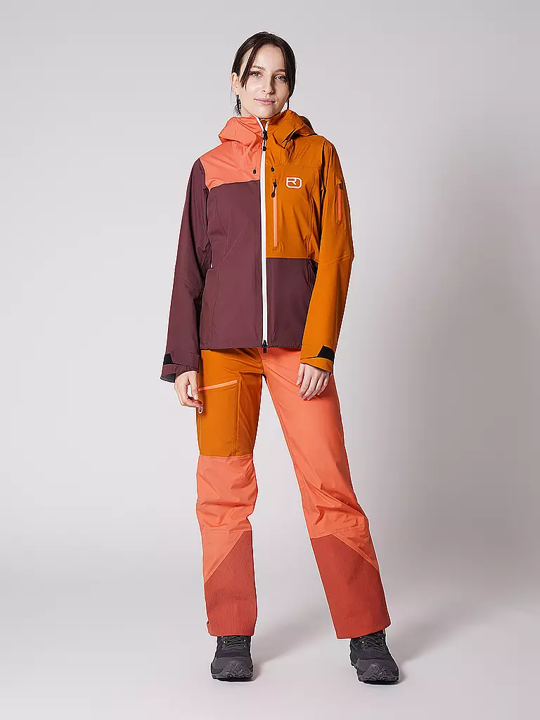 ORTOVOX | Damen Tourenjacke Ortler 3L | Rouge foncé