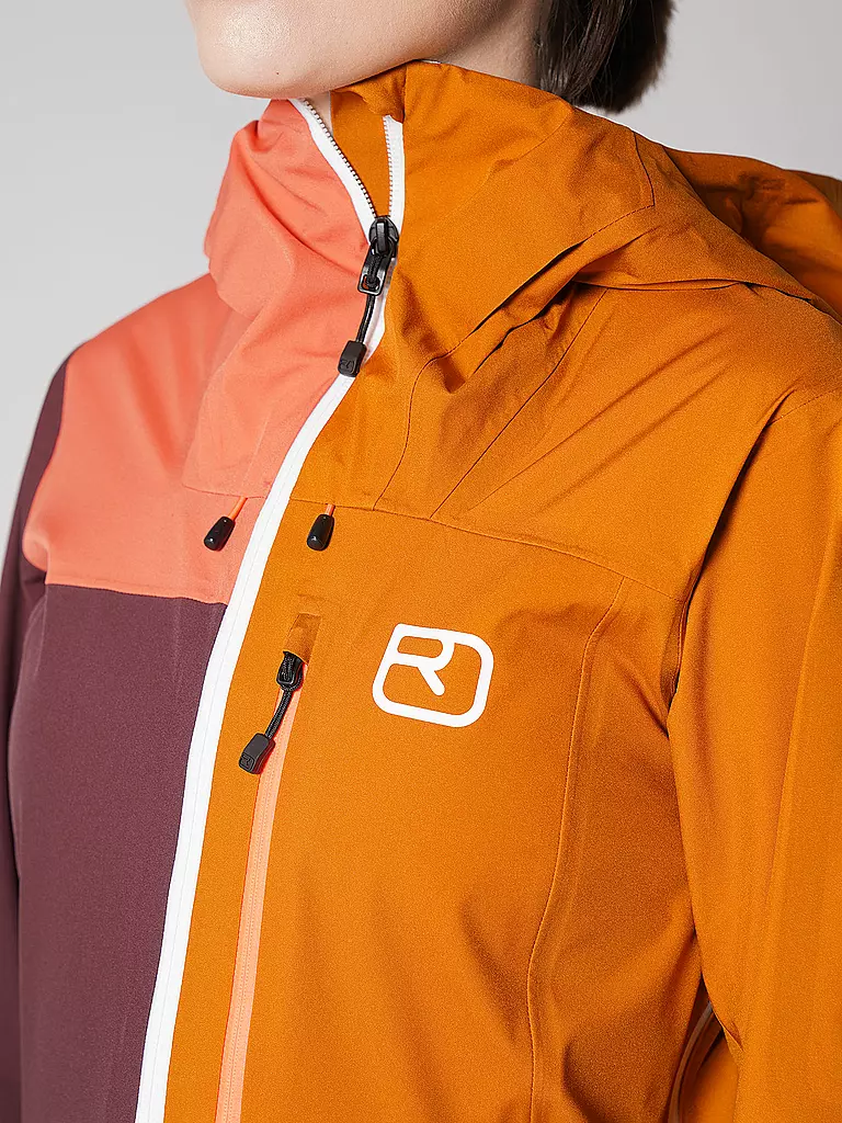 ORTOVOX | Damen Tourenjacke Ortler 3L | Rouge foncé