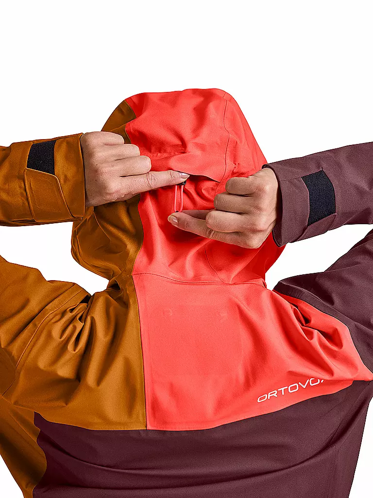 ORTOVOX | Damen Tourenjacke Ortler 3L | Rouge foncé