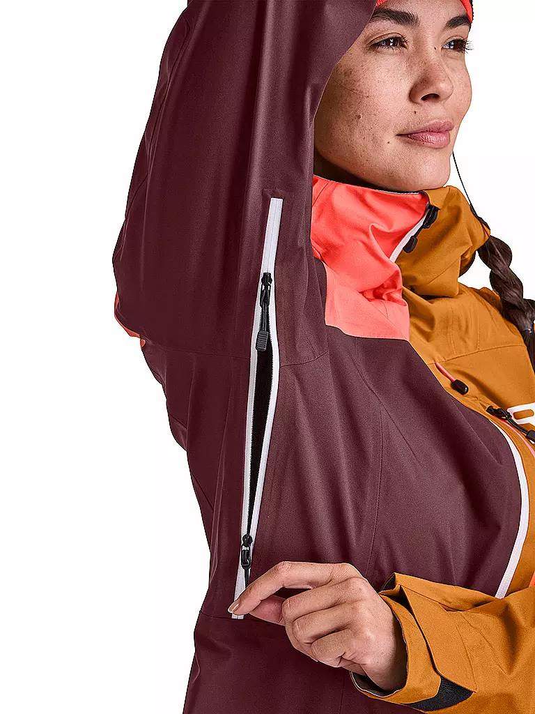 ORTOVOX | Damen Tourenjacke Ortler 3L | Rouge foncé