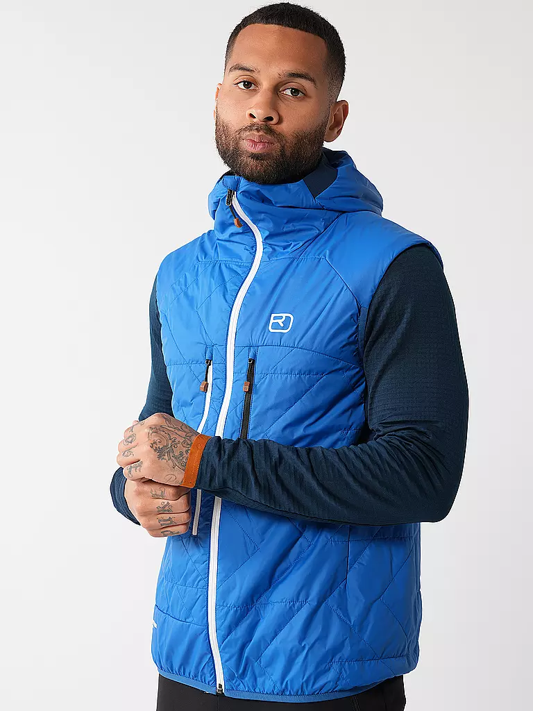 ORTOVOX | Gilet isolant homme Piz Boé Swisswool | Bleu