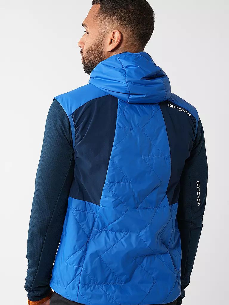ORTOVOX | Gilet isolant homme Piz Boé Swisswool | Bleu