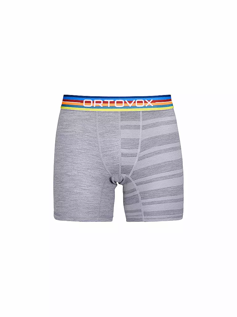 ORTOVOX | Herren Boxer Rock'n'Wool 185 | Gris clair