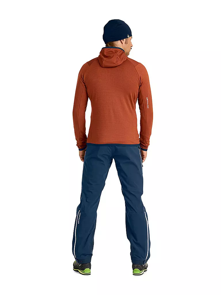 ORTOVOX | Herren Fleecejacke Grid Hoodie | Cuivre