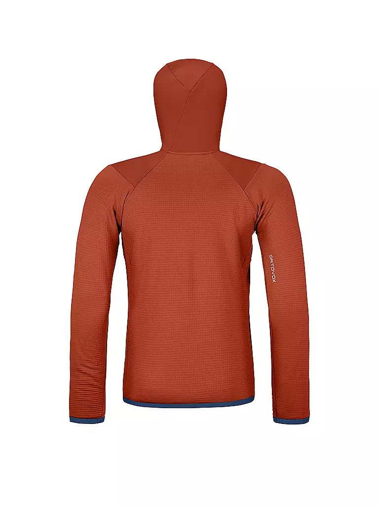 ORTOVOX | Herren Fleecejacke Grid Hoodie | Cuivre