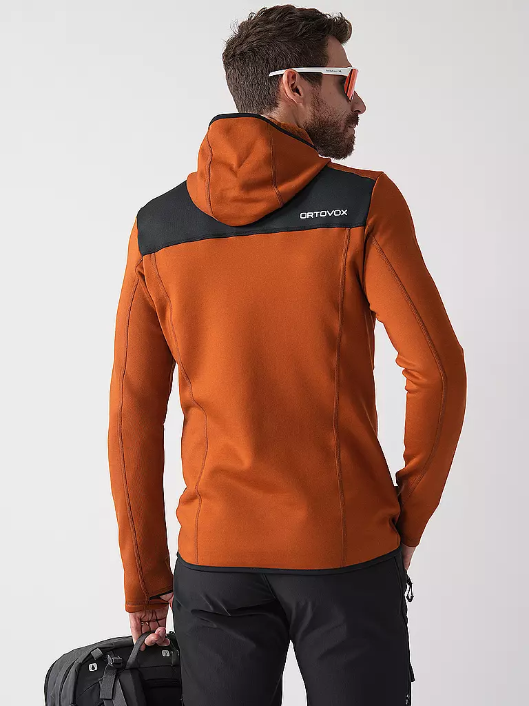 ORTOVOX | Herren Fleecejacke Hoodie | Marron