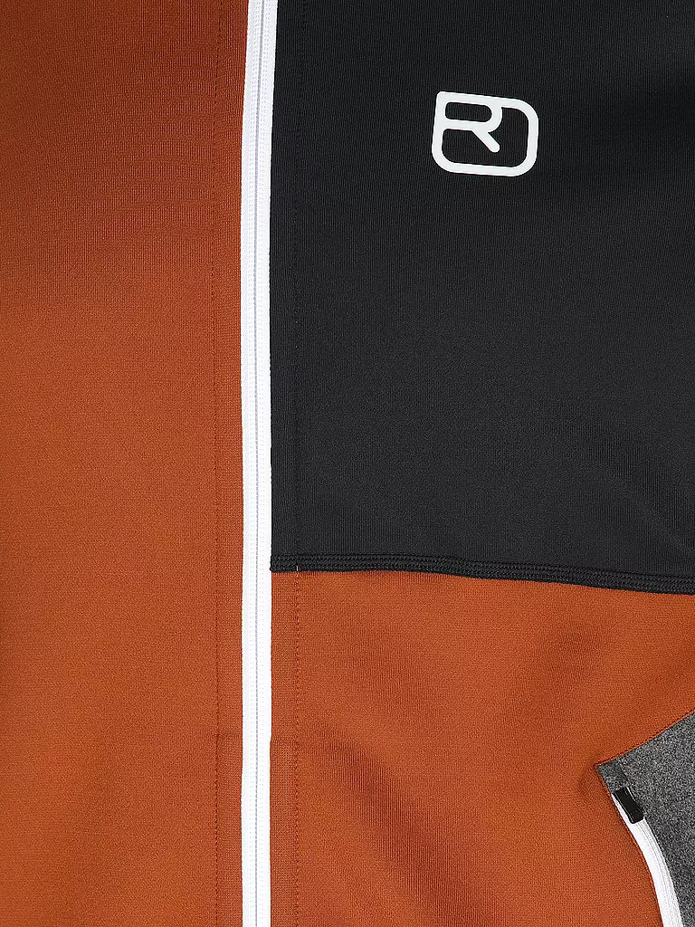ORTOVOX | Herren Fleecejacke Hoodie | Marron