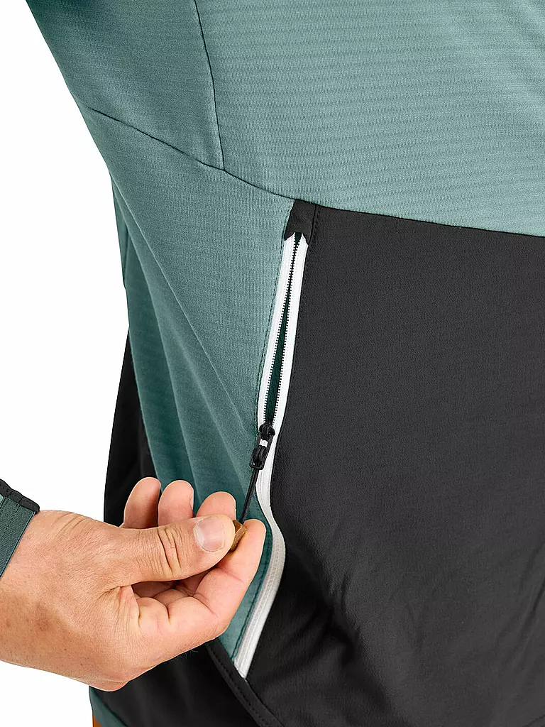 ORTOVOX | Herren Fleecejacke RIB Hoodie | Menthe