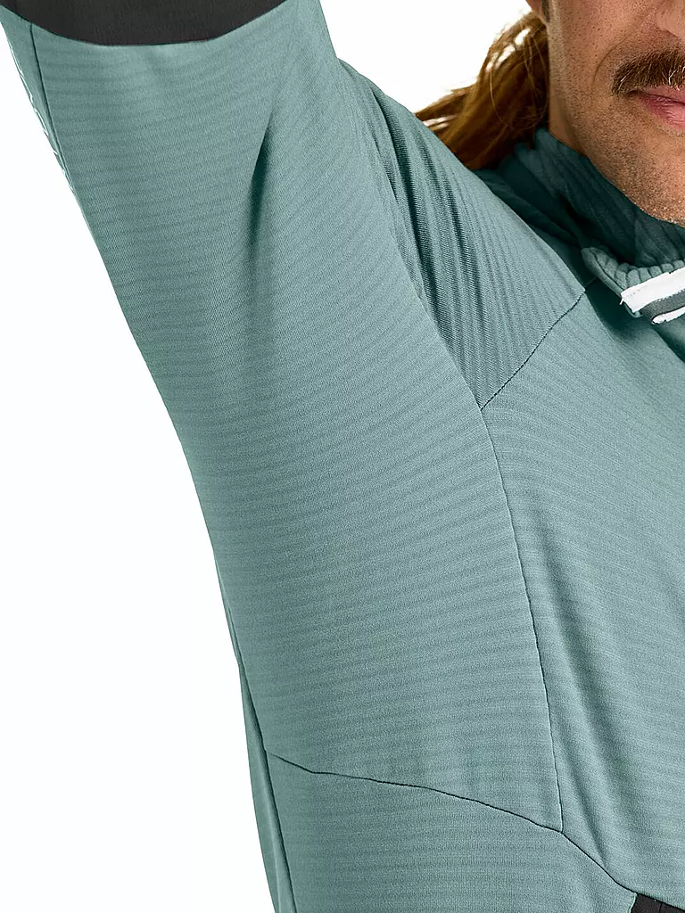 ORTOVOX | Herren Fleecejacke RIB Hoodie | Menthe