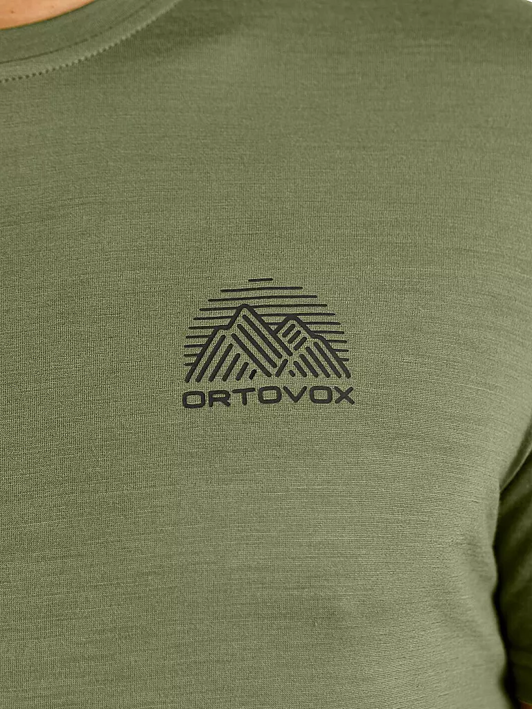 ORTOVOX | Herren Funktionsshirt 120 COOL Tec Stripe | Olive
