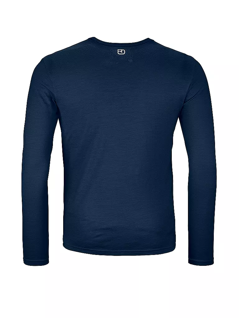 ORTOVOX | Herren Funktionsshirt 185 Merino Brand Outline | Bleu foncé