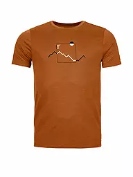 ORTOVOX | Herren Funktionsshirt Peak Focus 150 COOL Tencel | Marron