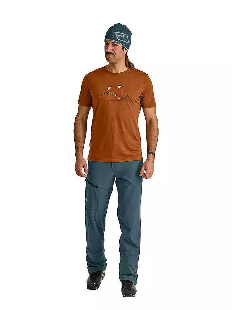 ORTOVOX | Herren Funktionsshirt Peak Focus 150 COOL Tencel | Marron