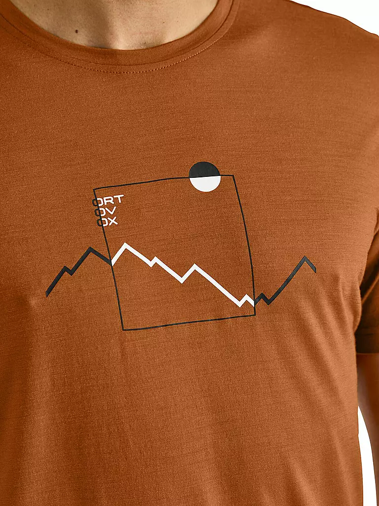ORTOVOX | Herren Funktionsshirt Peak Focus 150 COOL Tencel | Marron