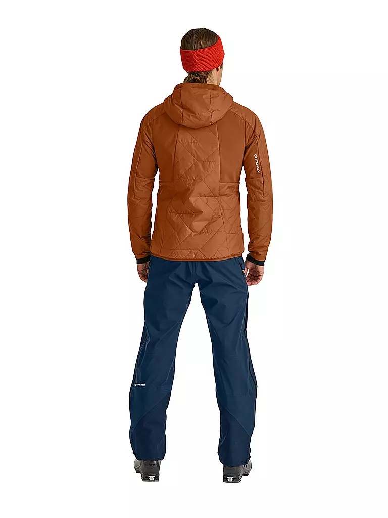 ORTOVOX | Herren Isojacke Piz Boé Swisswool | Marron
