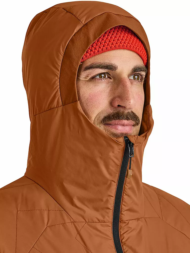 ORTOVOX | Herren Isojacke Piz Boé Swisswool | Marron