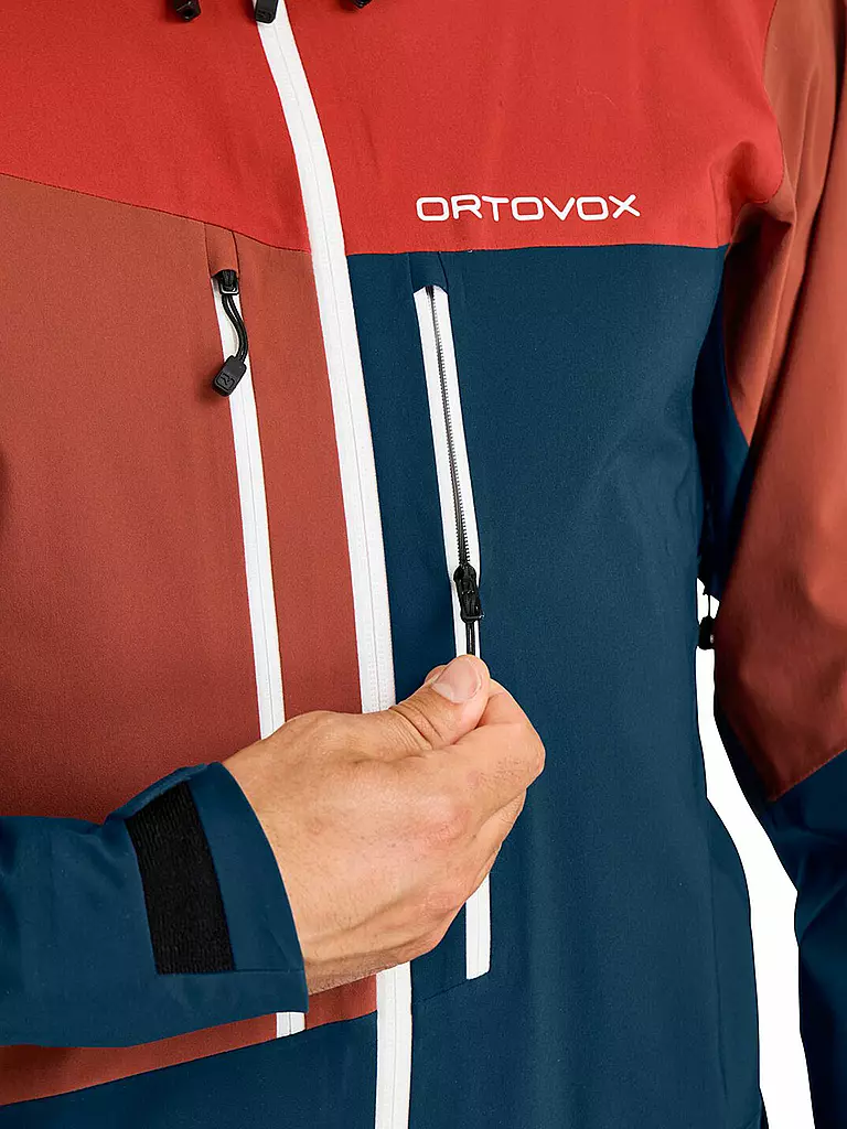 ORTOVOX | Herren Tourenjacke Westalpen 3L Hoodie | Bleu foncé