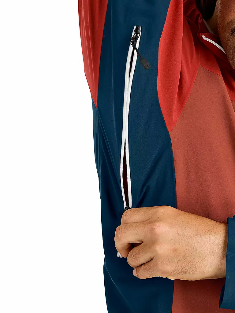 ORTOVOX | Herren Tourenjacke Westalpen 3L Hoodie | Bleu foncé