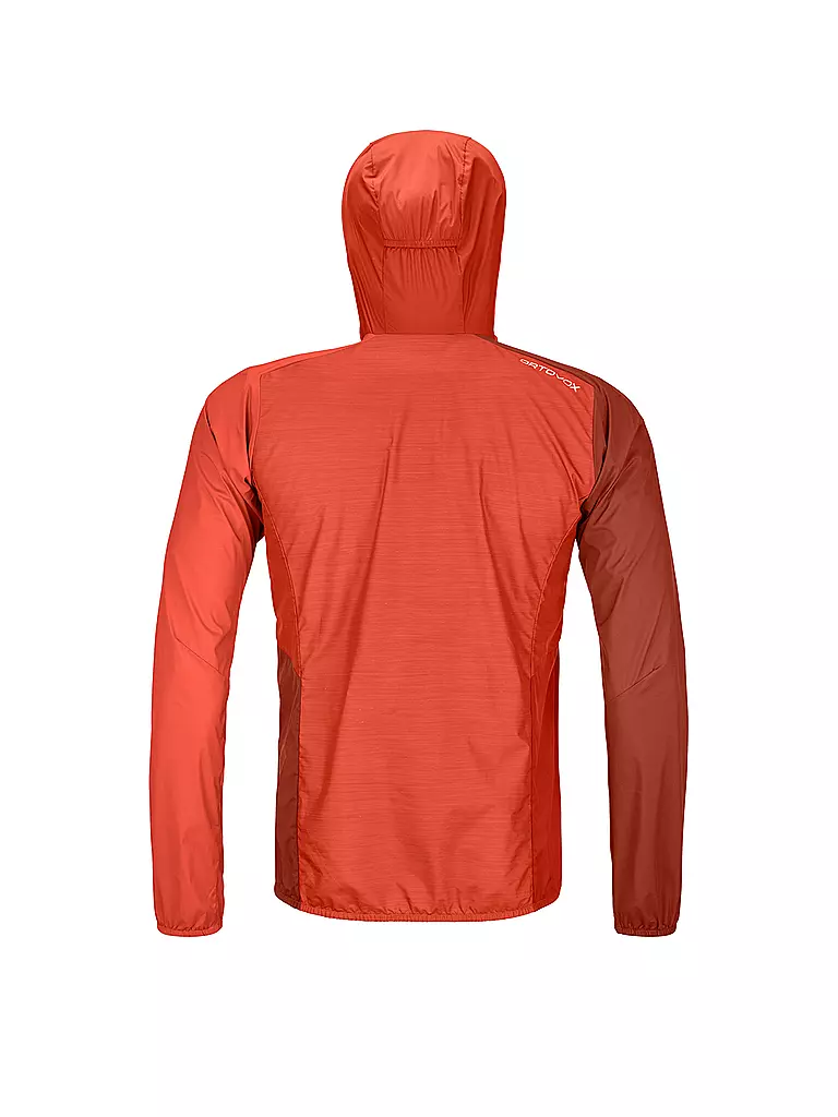 ORTOVOX | Herren Windjacke WIndbreaker Hoodie | Rouge