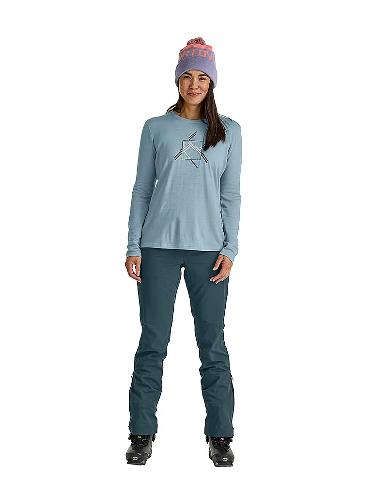 ORTOVOX | Pantalon de randonnée softshell Col Becchei pour femmes | Pétrole