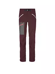 ORTOVOX | Pantalon de ski de randonnée Cevedale pour femmes | Rouge foncé