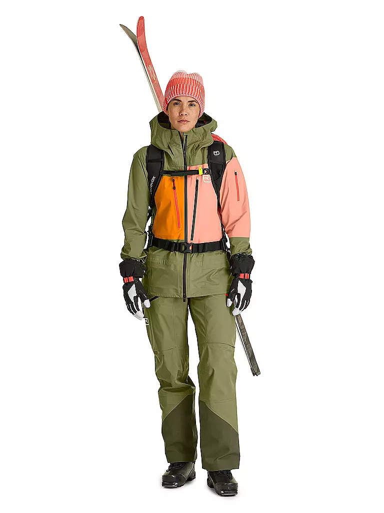 ORTOVOX | Pantalon de ski de randonnée Deep Shell 3L pour femmes | Olive