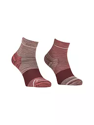 ORTOVOX | Quartersocken Alpine pour femmes | Rouge foncé