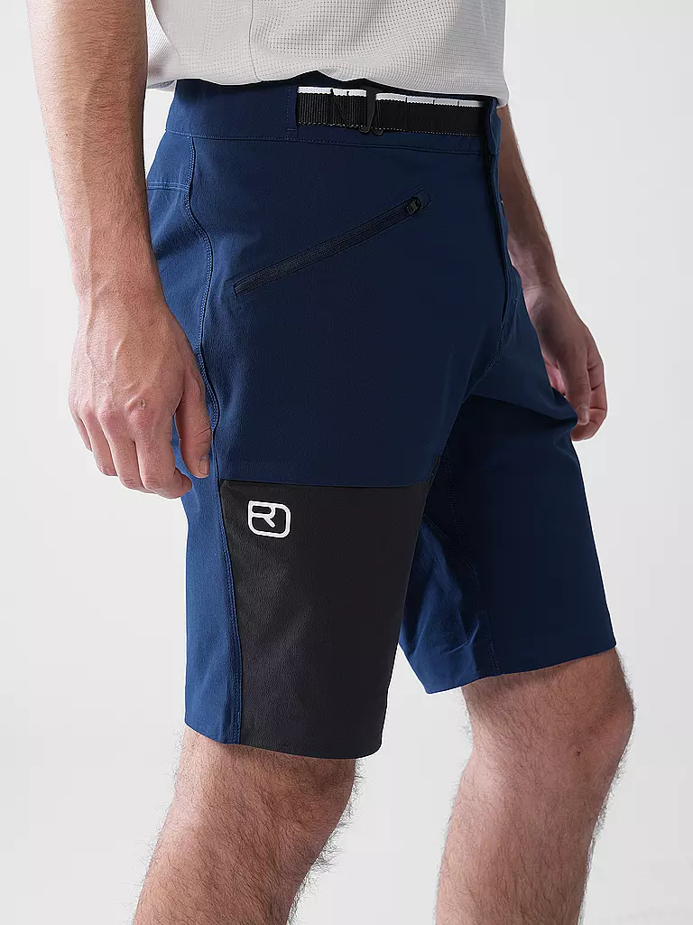 ORTOVOX | Short Softshell Brenta Homme | Bleu foncé