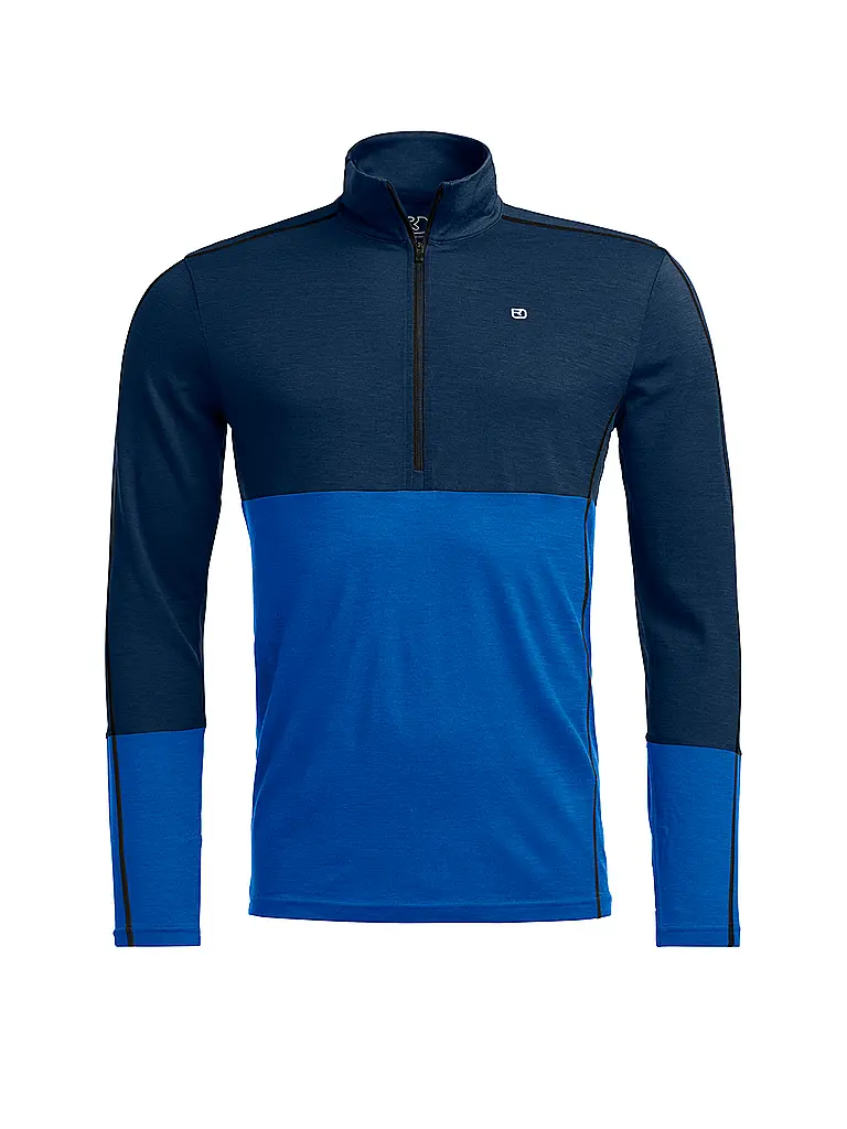 ORTOVOX | Sous-pull zippé homme 185 ROCK'N'WOOL | Bleu