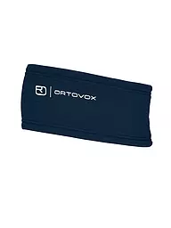 ORTOVOX | Stirnband Fleece Grid | Bleu foncé