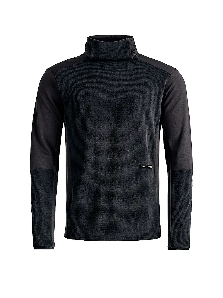 ORTOVOX | Sweat à capuche fonctionnel en polaire côtelé pour homme | Noir