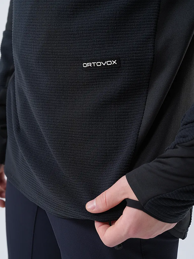 ORTOVOX | Sweat à capuche fonctionnel en polaire côtelé pour homme | 