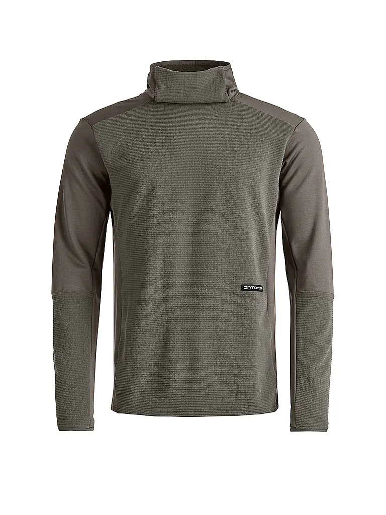 ORTOVOX | Sweat à capuche fonctionnel en polaire côtelée pour homme | Marron clair