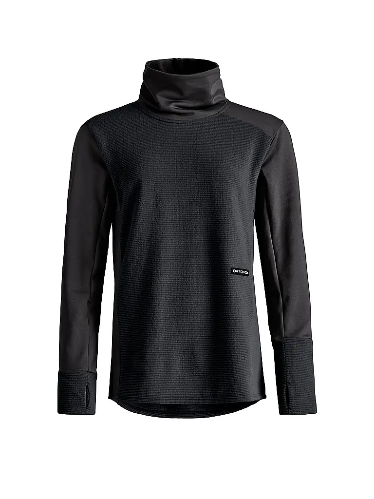 ORTOVOX | Sweat fonctionnel en polaire côtelé pour femme | Noir