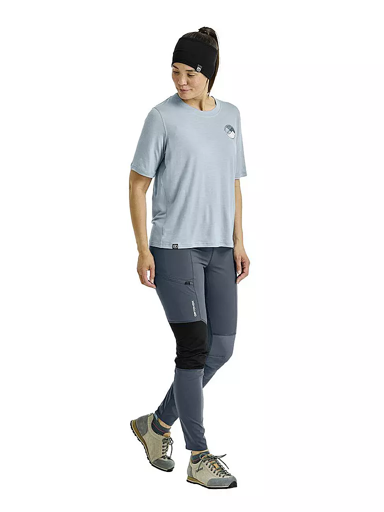 ORTOVOX | T-shirt de randonnée femme Round Landscape 140 Cool | Bleu clair
