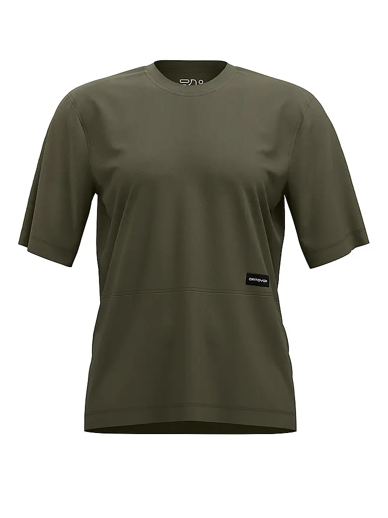 ORTOVOX | T-shirt de sport femme Patch 185 Merino | Olive