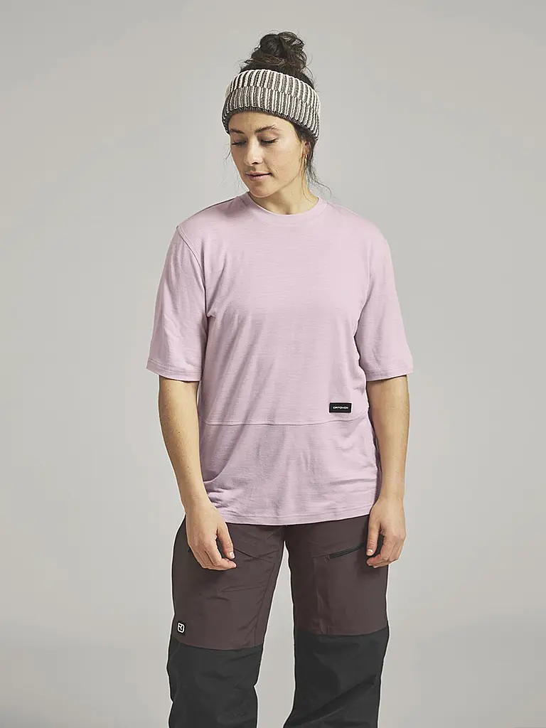ORTOVOX | T-shirt de sport femme Patch 185 Merino | Rose
