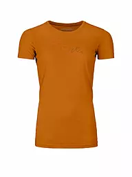 ORTOVOX | T-shirt fonctionnel femme 185 Merino Tangram | Orange
