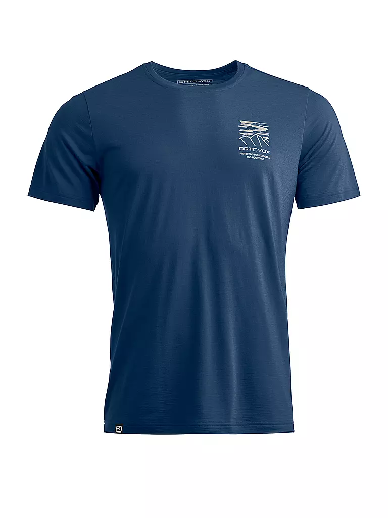 ORTOVOX | T-shirt de sport pour homme Mountain 150COOL | Bleu foncé