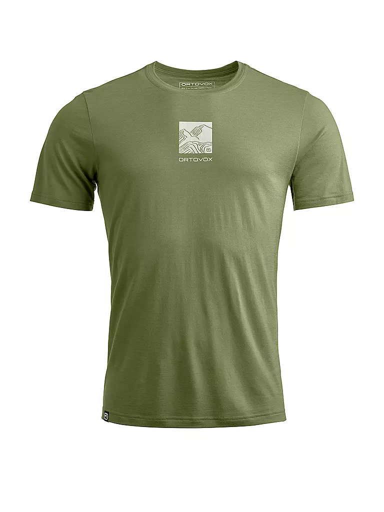 ORTOVOX | T-shirt de sport pour homme Tec Abstract TS 120COOL | Olive