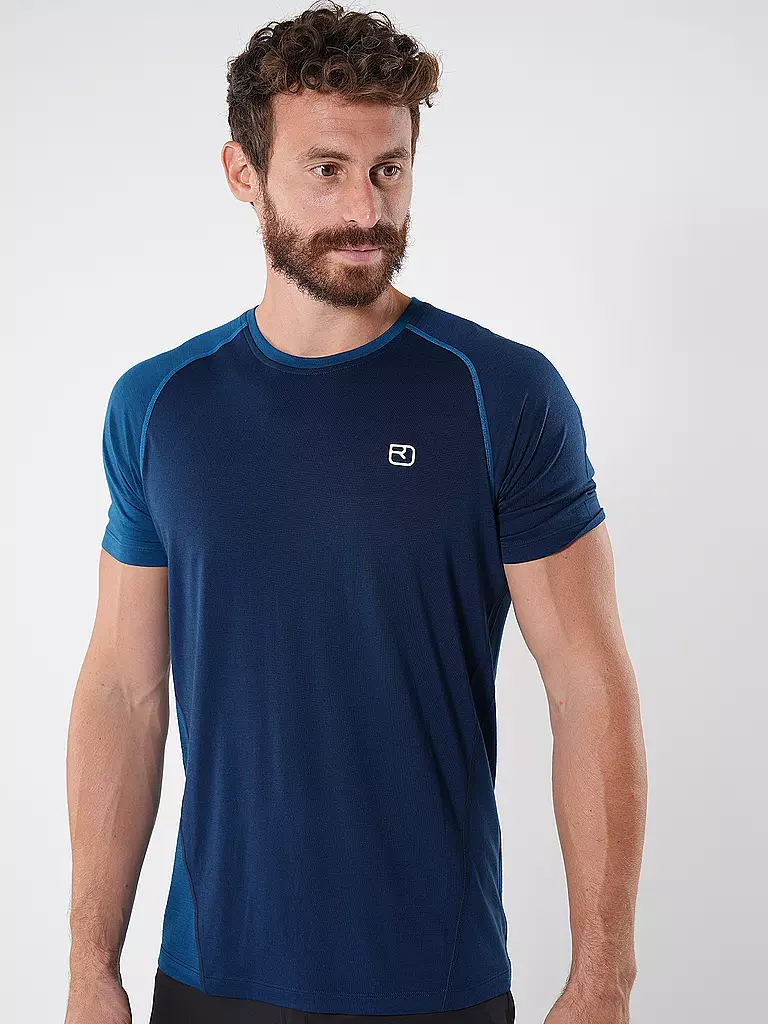 ORTOVOX | T-shirt de sport pour homme Tec Fast Upward 120Cool | Bleu foncé