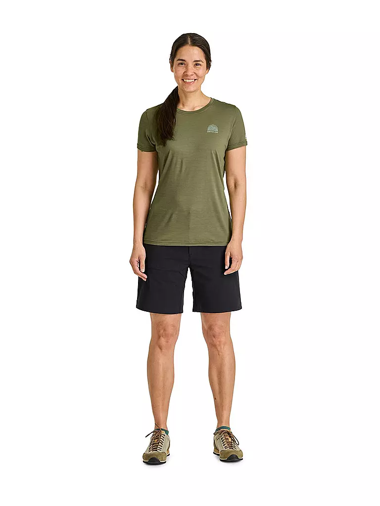 ORTOVOX | T-shirt fonctionnel femme 120 COOL Tec Stripe | Olive