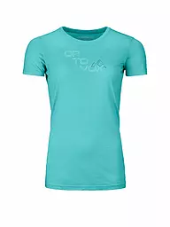 ORTOVOX | T-shirt fonctionnel femme 185 Merino Tangram | Menthe